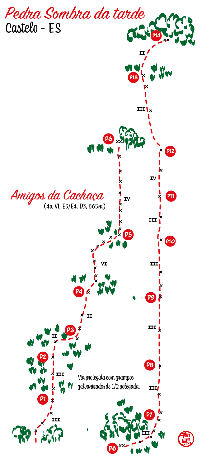 Croqui da via Amigos da Cachaça