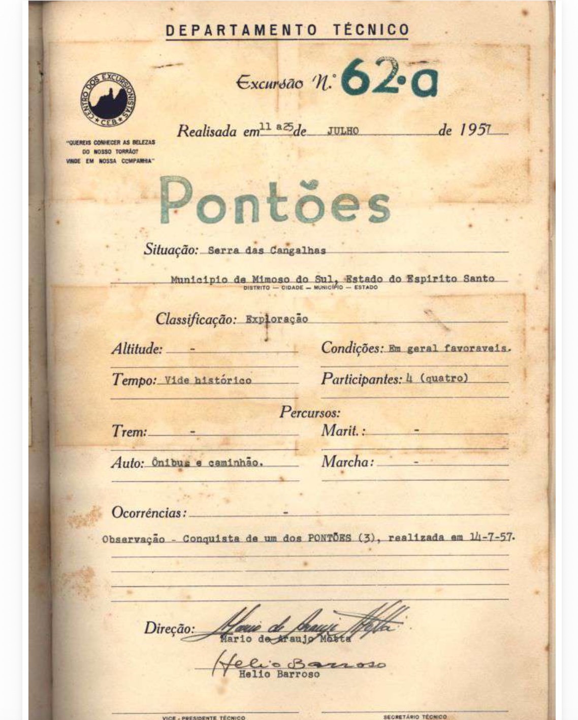 Foto da via Via da Conquista do Pontão Médio